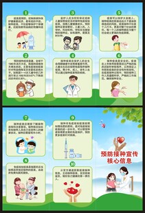 全国儿童预防接种日三折页