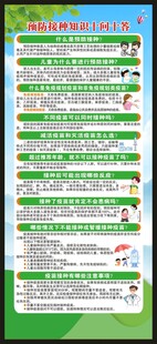 全国儿童预防接种日展架