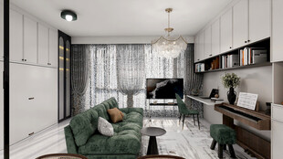 现代简约风客厅室内设计