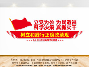 树立和践行正确政绩观文化墙