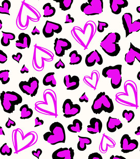粉色心形图案背景