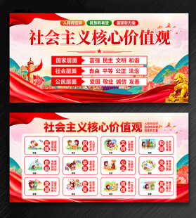社会主义核心价值观文化墙