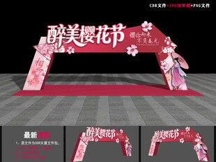 樱花节门头