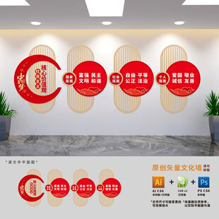 社会主义核心价值观文化墙