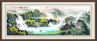 江山如画山水画