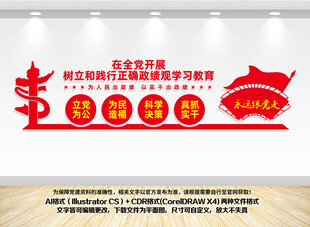 正确政绩观文化墙