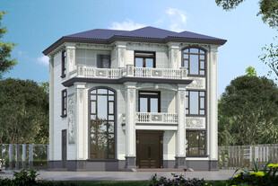 欧式三层别墅外观设计图2026