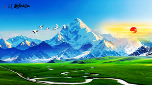 珠峰雪山