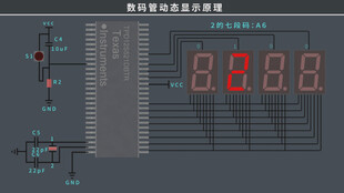 电子产品设计数码管动态显示原理