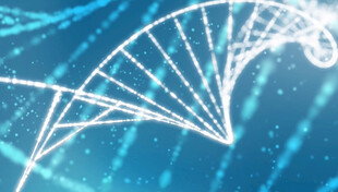 蓝色基因梦幻DNA双螺旋结构