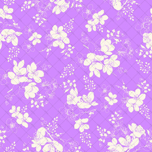 淡紫色花卉图案背景
