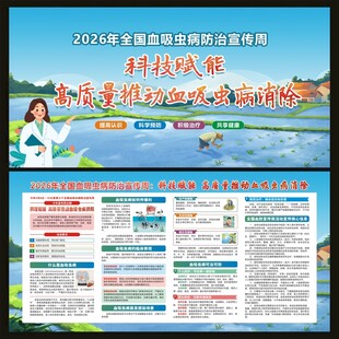 全国血吸虫病防治宣传周宣传栏