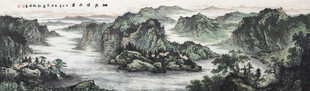 水墨山水美景图