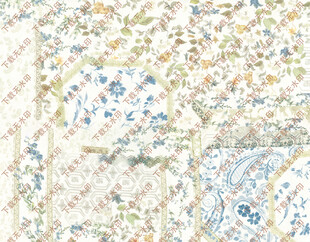 复古花卉图案纹理背景