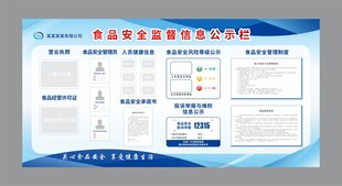食品安全监督信息公示栏