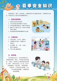 夏季安全知识宣传海报