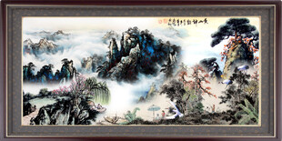 国画山水画 