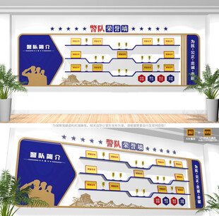 公安警队荣誉墙