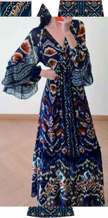 印花长裙展现优雅气质