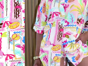 手绘 大牌  花  方巾