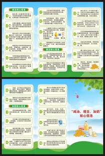 减油增豆加奶核心信息三折页