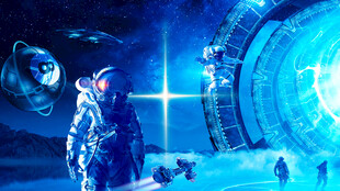 台球厅星空背景墙