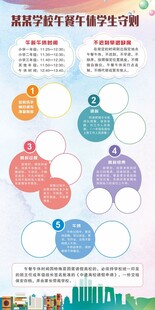 午休守则展板海报