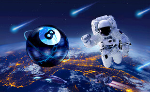 科技台球厅背景墙