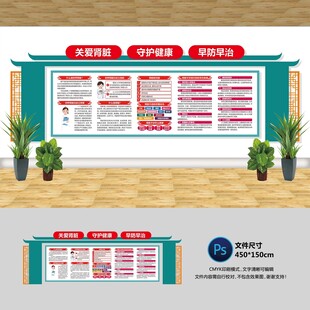 关爱肾脏文化墙