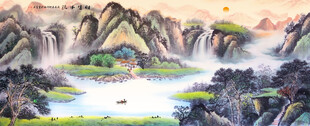 水墨山水间的诗意风光