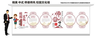 师德师风校园文化墙