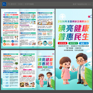 2026防治碘缺乏病日三折页