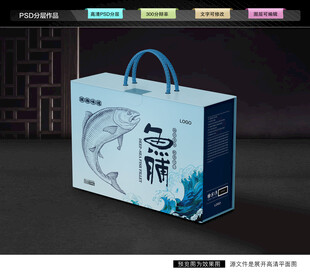 鱼脯礼盒 海鲜干货包装
