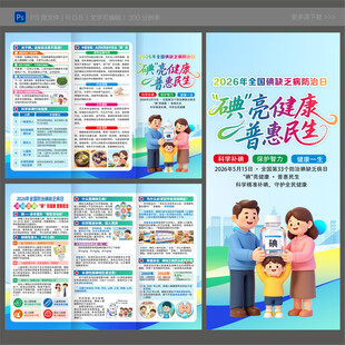 2026防治碘缺乏病日三折页