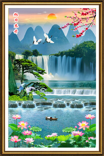 玄关山水装饰画 