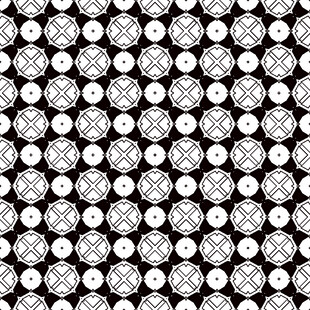 黑白几何图案无缝纹理