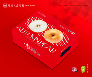 秋月梨礼盒 梨包装