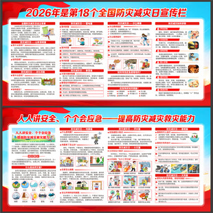 2026防灾减灾日展板