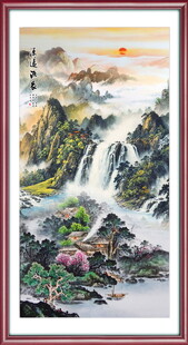 竖幅风景画