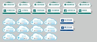 绿色风格网站导航栏图标