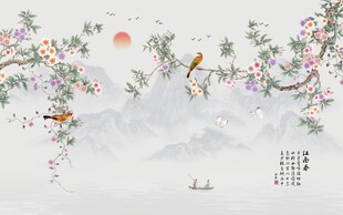 忆江南山水背景