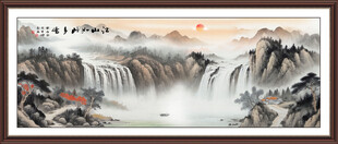 国画山水风景装饰画