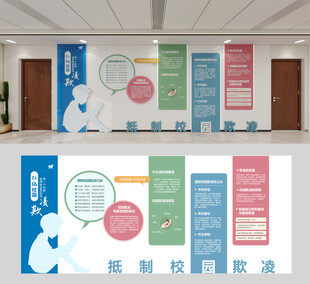 校园霸凌文化墙