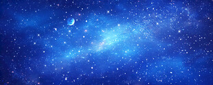 蓝色星空背景图