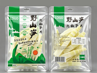 野山笋袋装食品展示