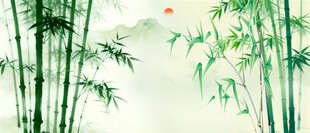 竹影新中式灯箱水墨竹子