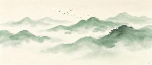水墨山水画