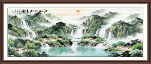 流水生财装饰挂画