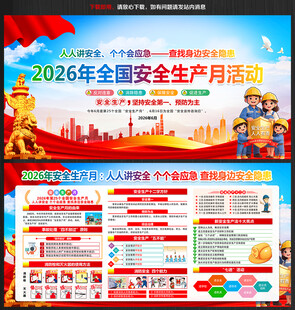 2026年安全月宣传展板