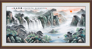 聚宝盆风水画
